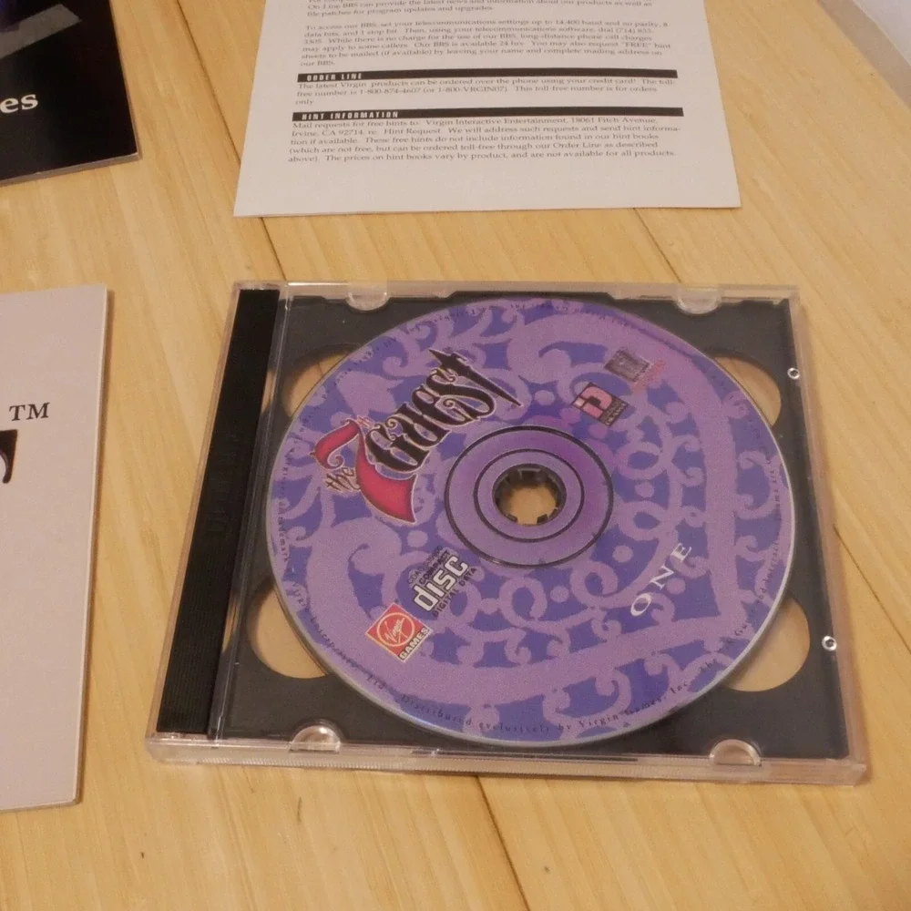 The 7th Guest (PC CD-ROM) VINTAGE BIG BOX with Manual, CD‎ & More (see photos)